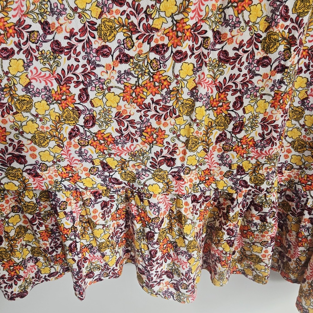 Old Navy Waist-Defined Flutter-Short‎ Sleeve Floral Mini Dress Pullover 3X.E176 - Picture 14 of 14